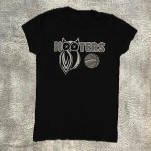 Hooters spurs womens  t shirt black